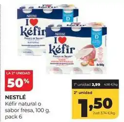 Alimerka Nestlé - kefir natural o sabor fresa oferta