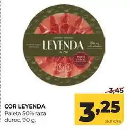 Alimerka Leyenda - paleta 50% raza duroc oferta
