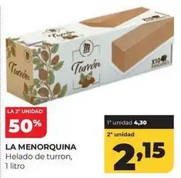 Alimerka La menorquina - helado de turron oferta