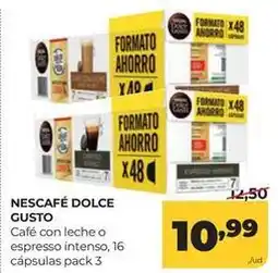 Alimerka Nescafé - dolce gusto café con leche o espresso intenso oferta