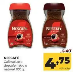 Alimerka Nescafé - café soluble descafeinado o natural oferta
