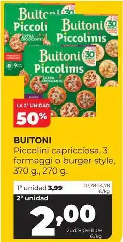 Alimerka Buitoni - piccolinis oferta