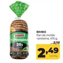 Alimerka Bimbo - pan de molde + proteina oferta