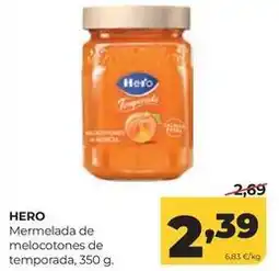 Alimerka Hero - mermelada de melocotones de temporada oferta