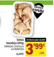 SPAR Origen - setas bandeja oferta