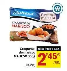 SPAR Maheso - croquetas de marisco oferta