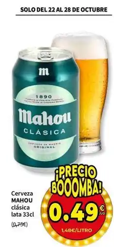 SPAR Mahou - cerveza classica oferta