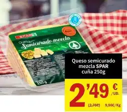 SPAR Spar - queso semicurado mezcla oferta