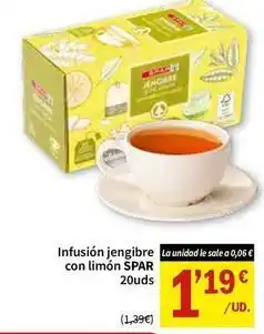 SPAR Spar - infusión jengibre con limon oferta