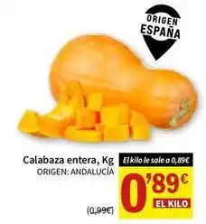 SPAR Origen - calabaza entera oferta