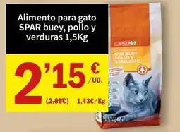 SPAR Spar - alimento para gato buey, pollo y verduras oferta