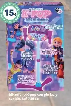 Tiendas MGI Redondo - microfono k-pop con pie luz y sonido oferta