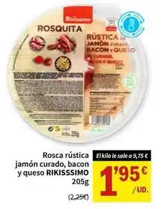 SPAR Rikisssimo - rosca rústica jamón curado oferta