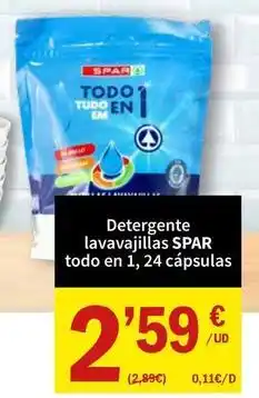 SPAR Spar - detergente lavavajillas todo en 1 oferta
