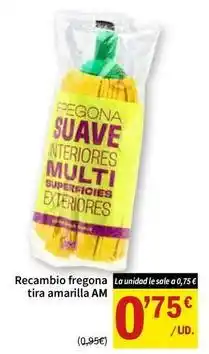 SPAR Recambio fregona tira amarilla am oferta