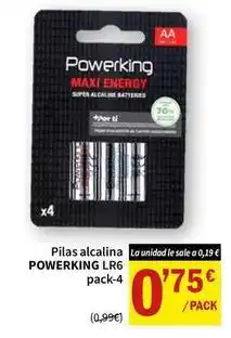 SPAR Powerking - pilas alcalina oferta