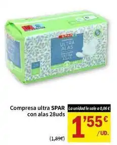 SPAR Spar - compresa ultra con alas oferta