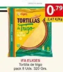 Supermercados Extremadura Ifa eliges - tortilla de trigo oferta