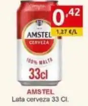 Supermercados Extremadura Amstel - lata cerveza oferta