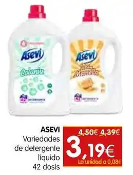 Asevi - variedaddes de detergente liquido