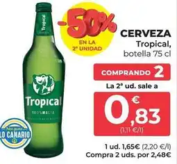 SPAR Gran Canaria Tropical - cerveza oferta