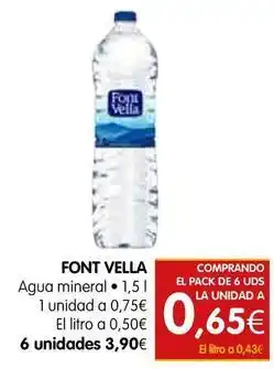 Dicost Font vella - agua mineral oferta