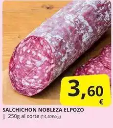 Supermercados MAS Elpozo - salchichon nobleza oferta