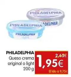 Dicost Philadelphia - queso crema original o light oferta