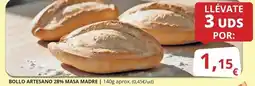 Supermercados MAS Bollo - artesano 28% masa madre oferta