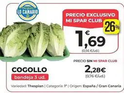 SPAR Gran Canaria Spar - cogollo oferta