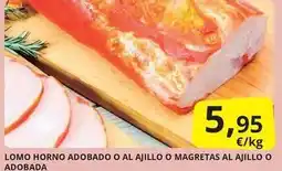 Supermercados MAS Lomo horno adobado o al ajillo o magretas al ajillo o adobado oferta