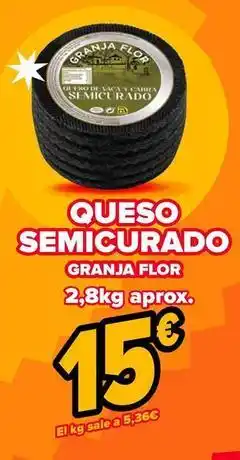 Supeco Granja flor - queso semicurado oferta