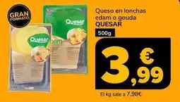 Supeco Quesar - queso en lonchas edam o gouda oferta