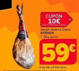 Supeco Atienza - jamon reserva duroc oferta
