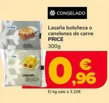Supeco Price - lasaña bolonesa o canelones de carne oferta