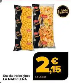 Supeco La madrileña - snacks oferta