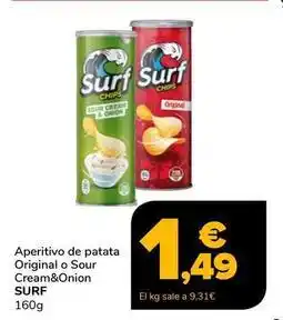Supeco Fritoper s.l - aperitivo de patata original o sour cream&onion surf oferta