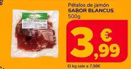 Supeco Sabor blancus - petalos de jamón oferta