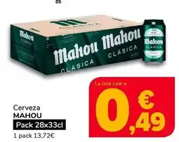 Supeco Mahou - cerveza oferta