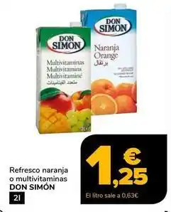 Supeco Don simón - refresco naranja o multivitaminas oferta