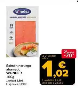 Supeco Wonder - salmon noruego ahumado oferta