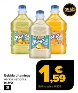 Supeco Kuyx - bebida vitaminas varios sabores oferta