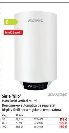 Bauhaus Admiral - termos electricos serie nilo oferta