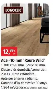 Bauhaus Logoclic - suelos laminados ac5 10 mm roble wild oferta