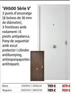 Bauhaus Puertas de seguridad de exterior vh500 serie v oferta