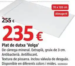 Bauhaus Plato de ducha volga oferta