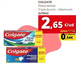 Supermercados Tu Alteza Colgate - pasta dental triple accion oferta