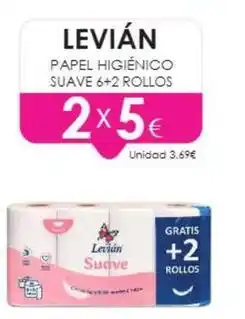 Muchas Perfumerías Levian - papel higienico suave 6+2 rollos oferta