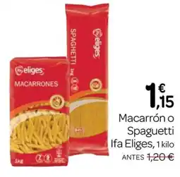 Supermercados El Jamón Ifa Eliges macarrón o spaguetti oferta