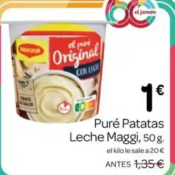 Supermercados El Jamón Maggi puré Original oferta